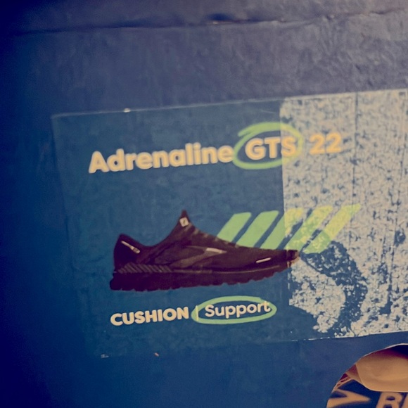 BROOKS 👟 BLACK GTS22 CUSHIONED ADRENALINE ATHLETIC SHOE SNEAKER Men’s 13 D Width - Picture 15 of 15